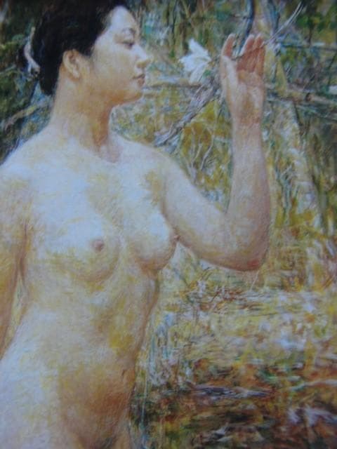濵本久雄【銀春】希少画集画、状態良好、新品高級額装付