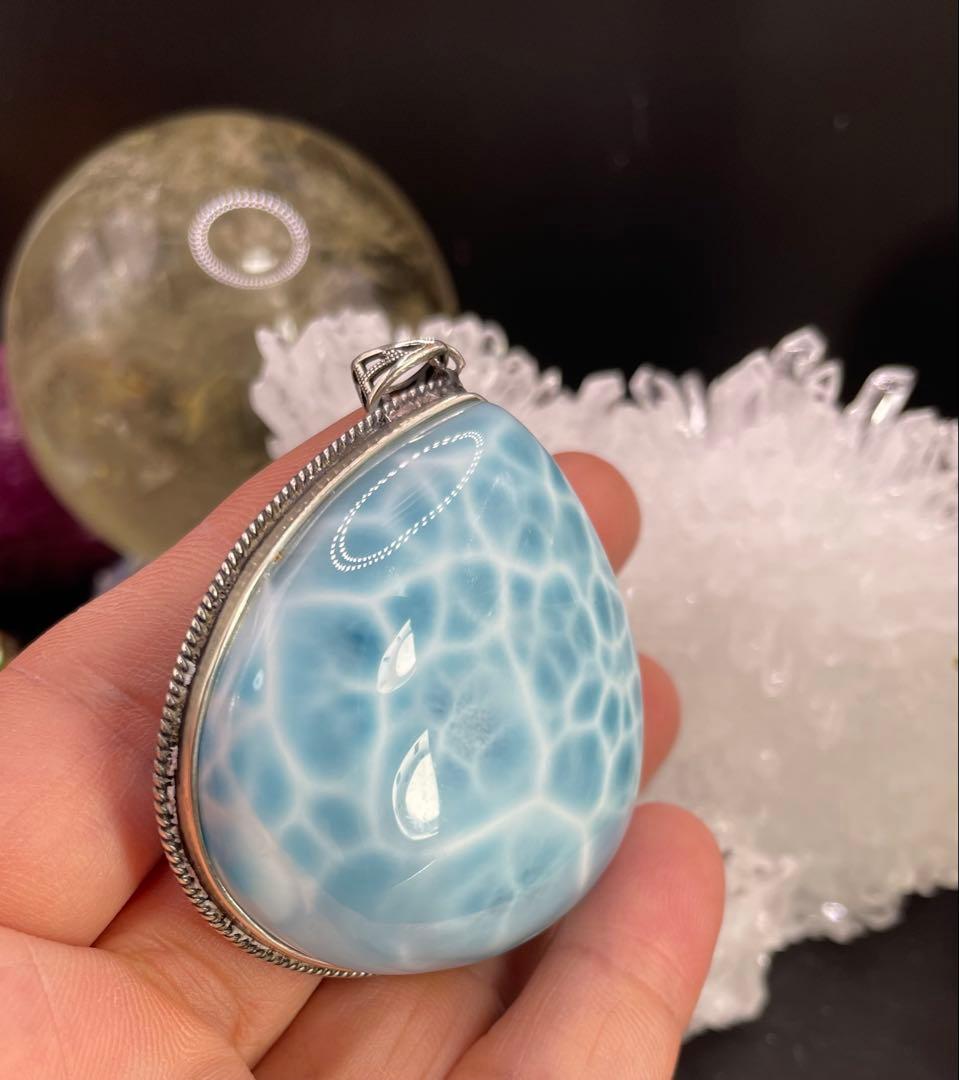 ラリマー　ペンダント