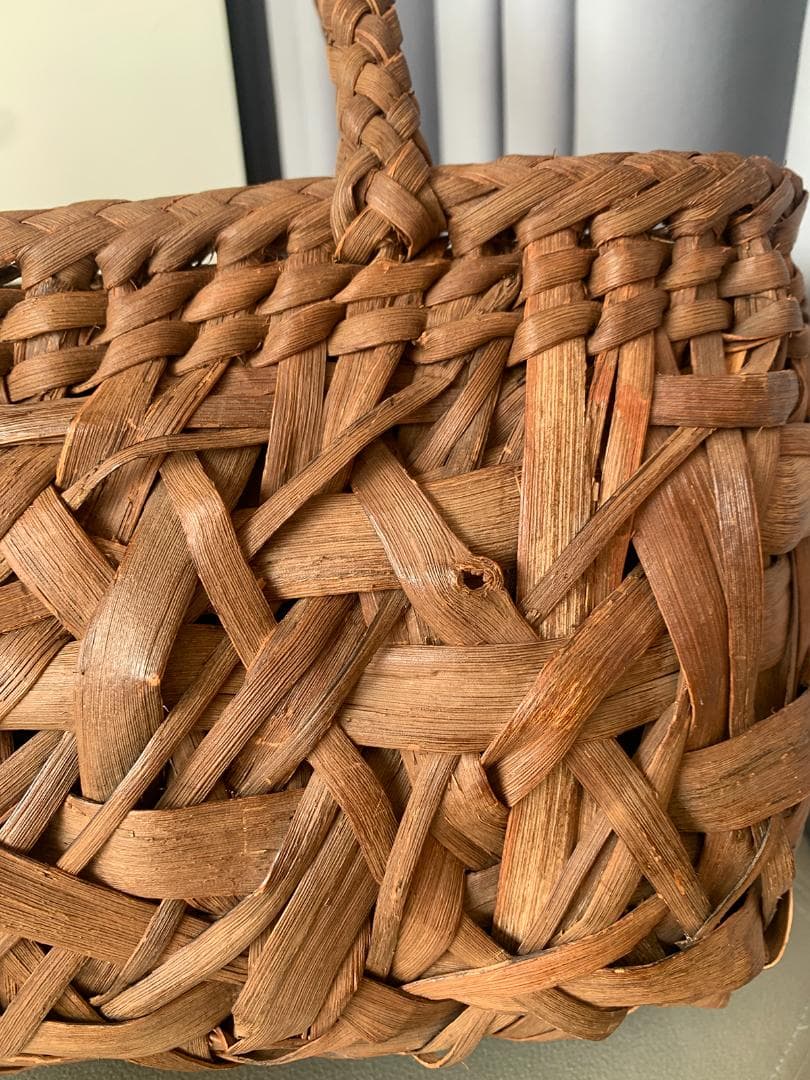 乱れ編み 山葡萄 山葡萄籠バッグ 一番皮 かご 巾着 山ぶどう カゴバッグ