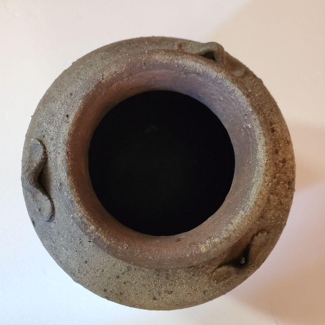 ３　古備前　三耳　自然釉　桃山時代　壺