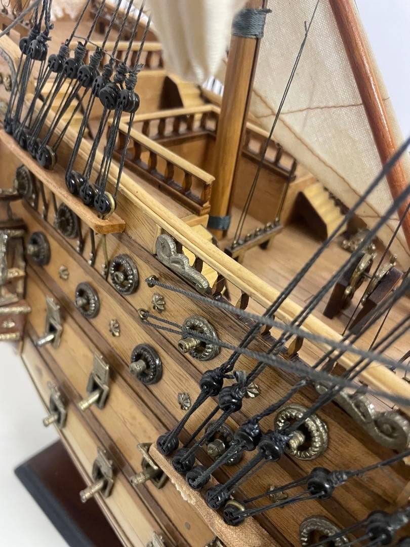 大航海時代の大型木製帆船模型　サンフェリペ号