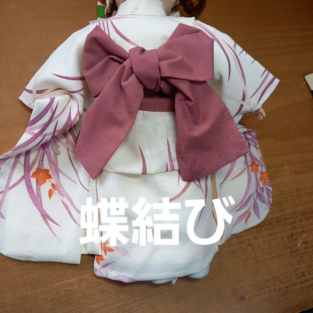 市松人形　10号 単衣　着物　帯　ドール　絽　夏の装い　襦袢　着せ替え