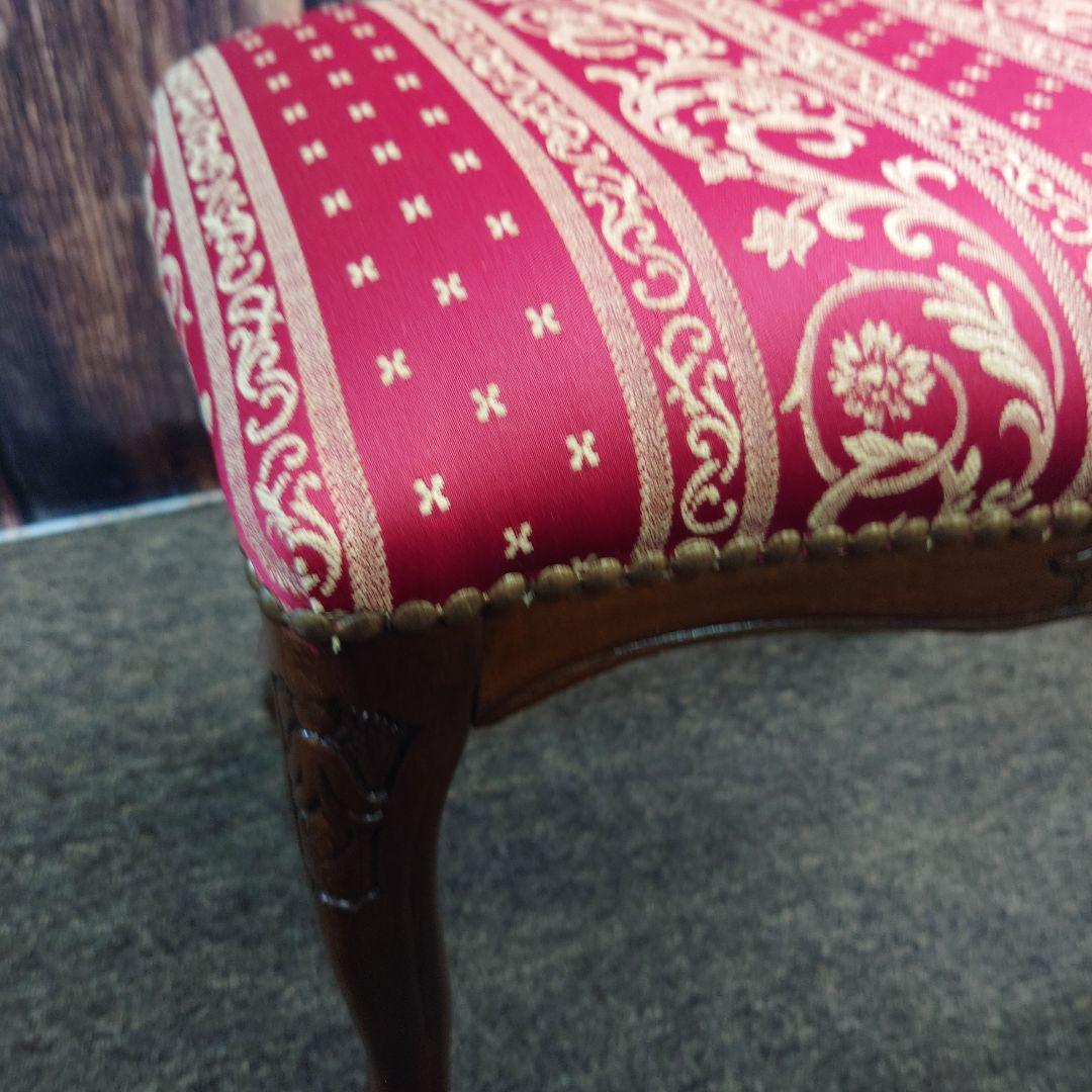 木製スツール 猫脚 ヴィンテージ イタリア製 ロココ調 イタリア製