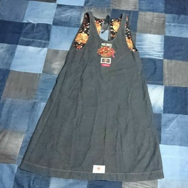 ピンクハウス 野いちご柄 リバーシブルエプロン