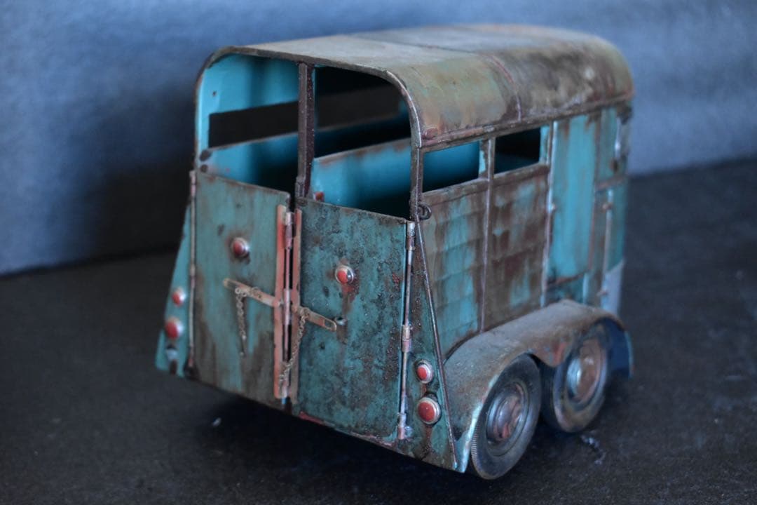 ]1/18 サンスター シボレー C10 トラック トレーラー 曲げ加工 サビ