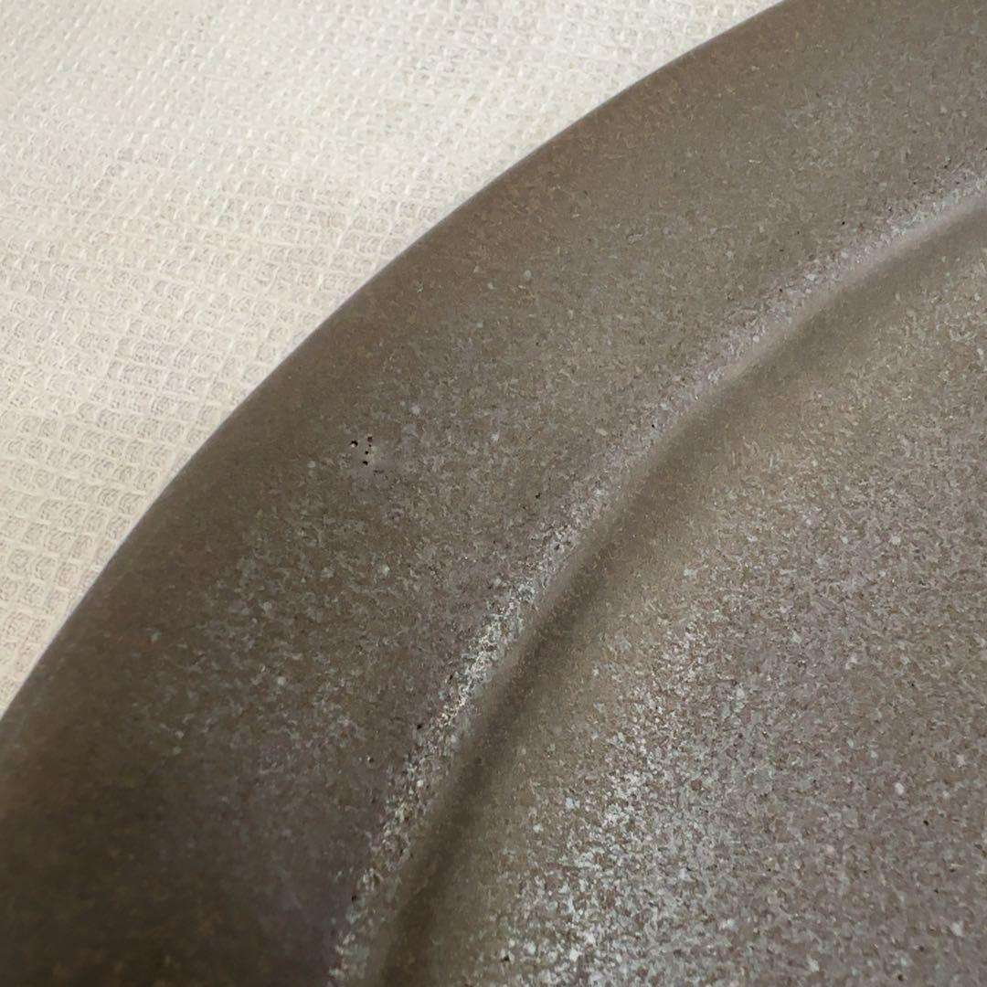 awabi ware アワビウェア　オーバル皿　M 黒マット