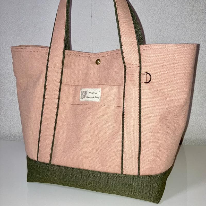 ★セール開催！新作！トートバッグ＆バッグインバッグ☆帆布☆くすみカラー