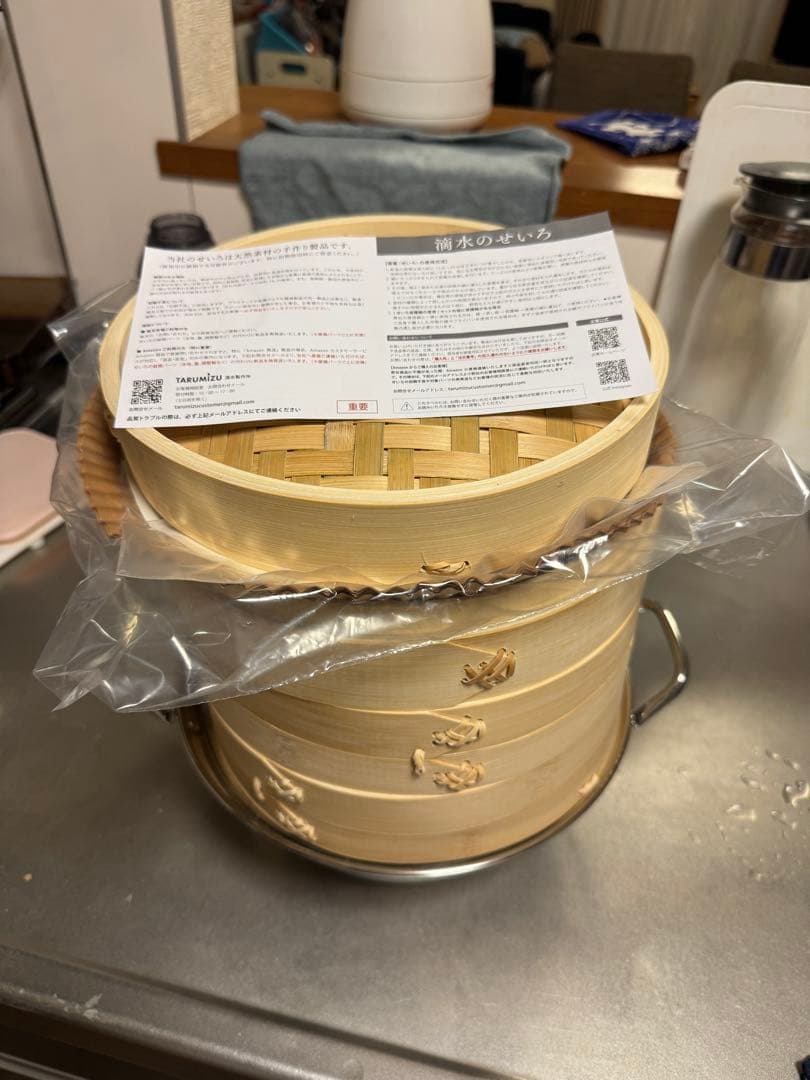 【新品未使用】 竹せいろと蒸篭用鍋の蒸し器セット