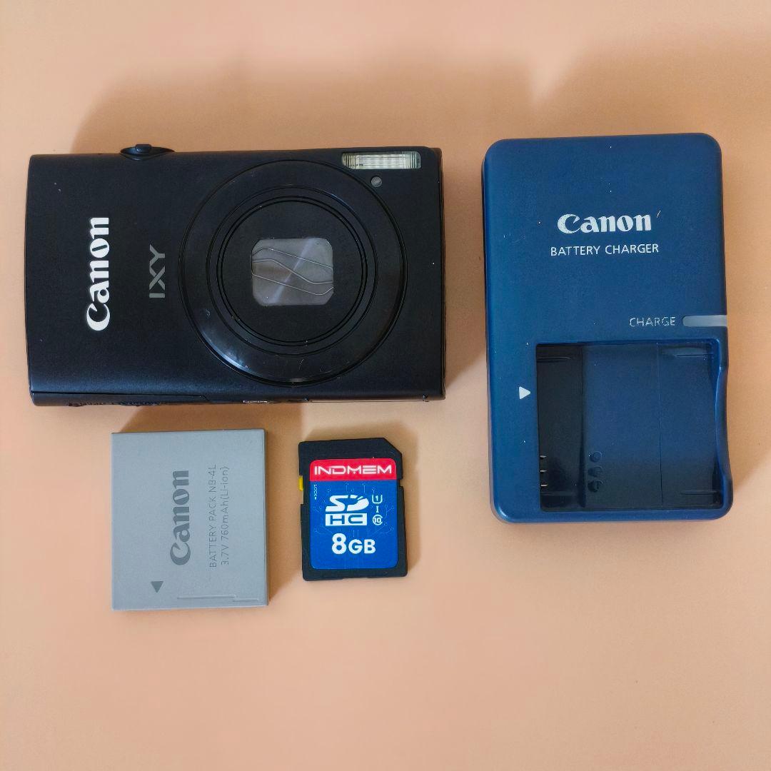【訳あり】Canon IXY 600F ブラック デジカメ フルHD 動作確認済