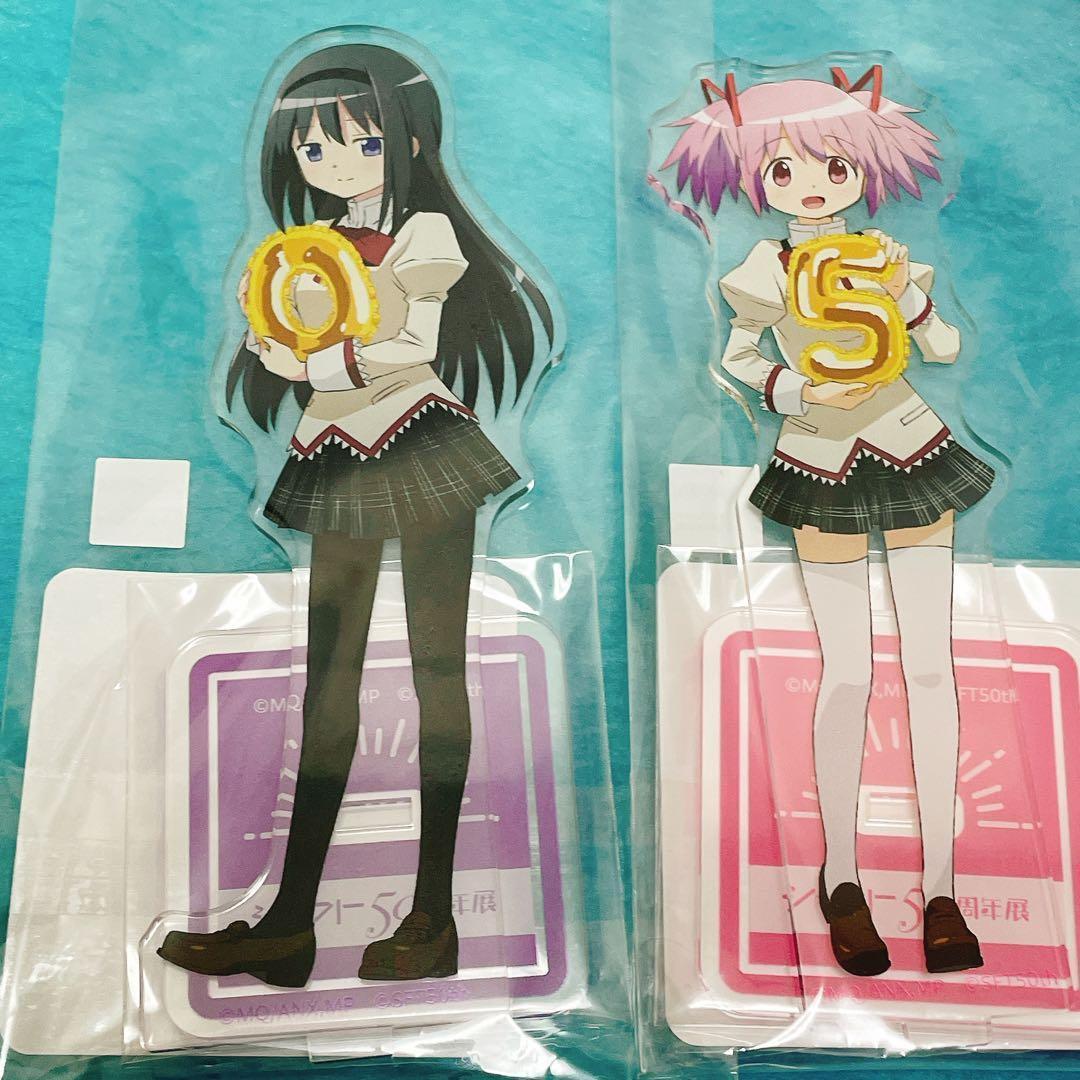 【限定】シャフト50周年展 まどマギ 5人セット（アクスタ/缶バッジ/ピンズ）