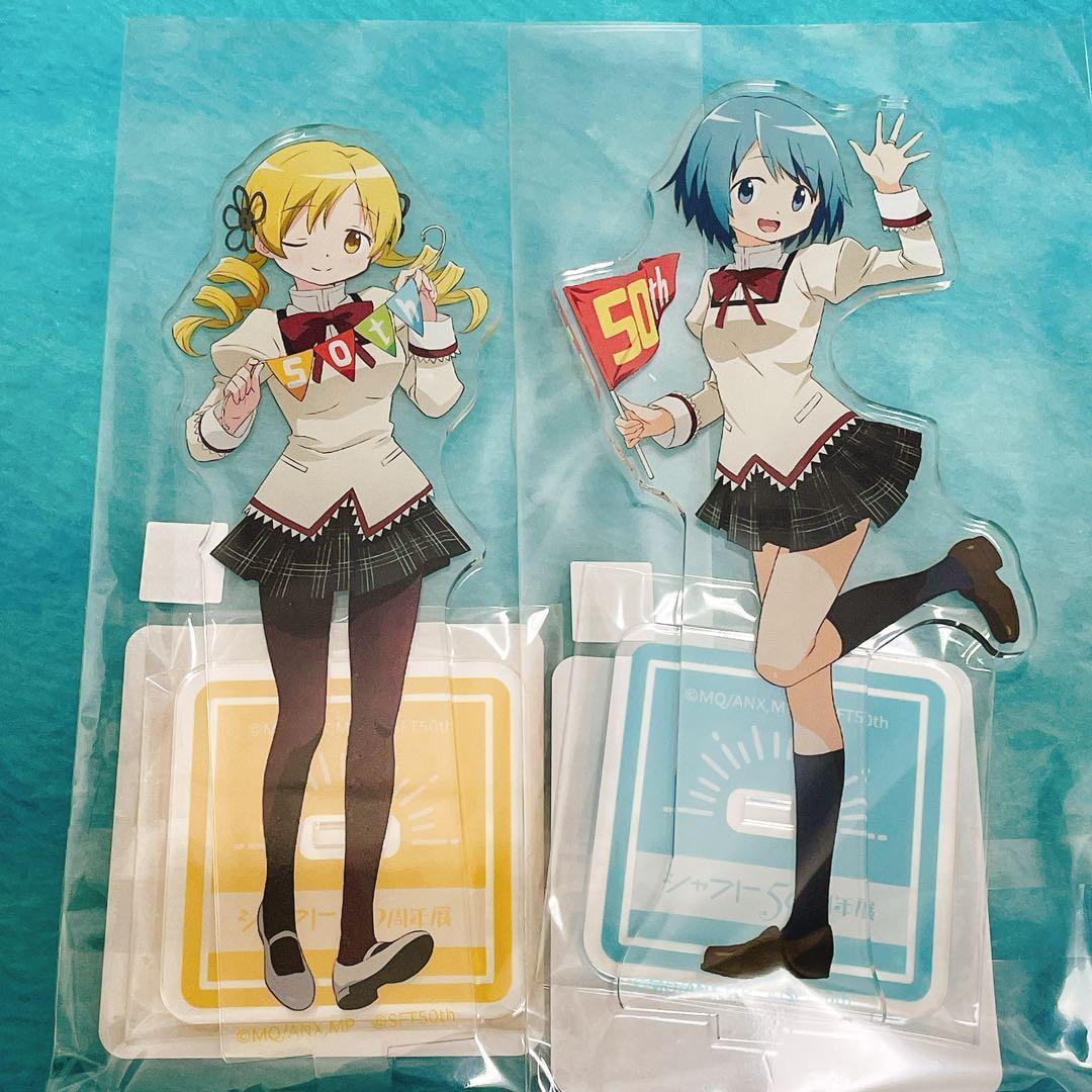 【限定】シャフト50周年展 まどマギ 5人セット（アクスタ/缶バッジ/ピンズ）