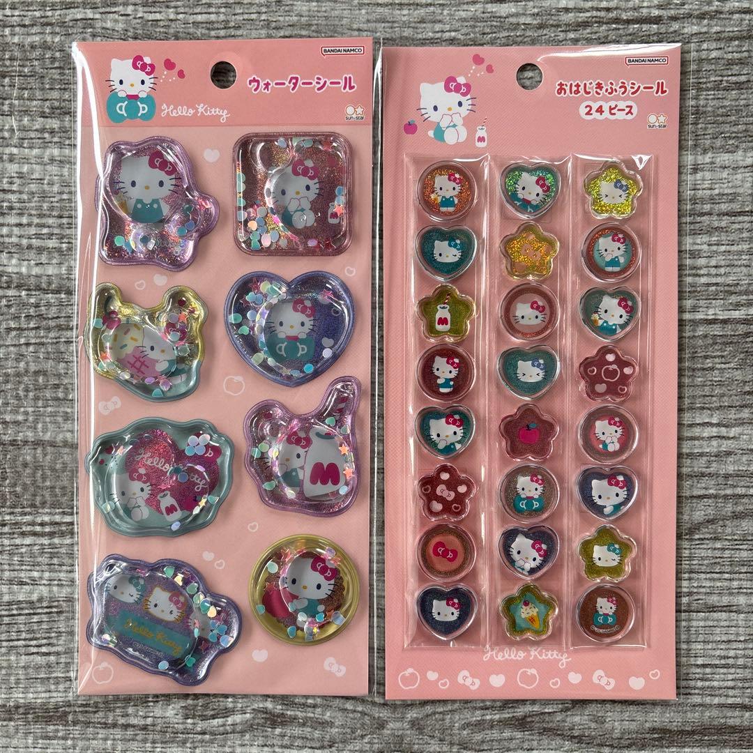 【正規品】サンリオ ウォーターシール・おはじきふう・タイルシール14点セット
