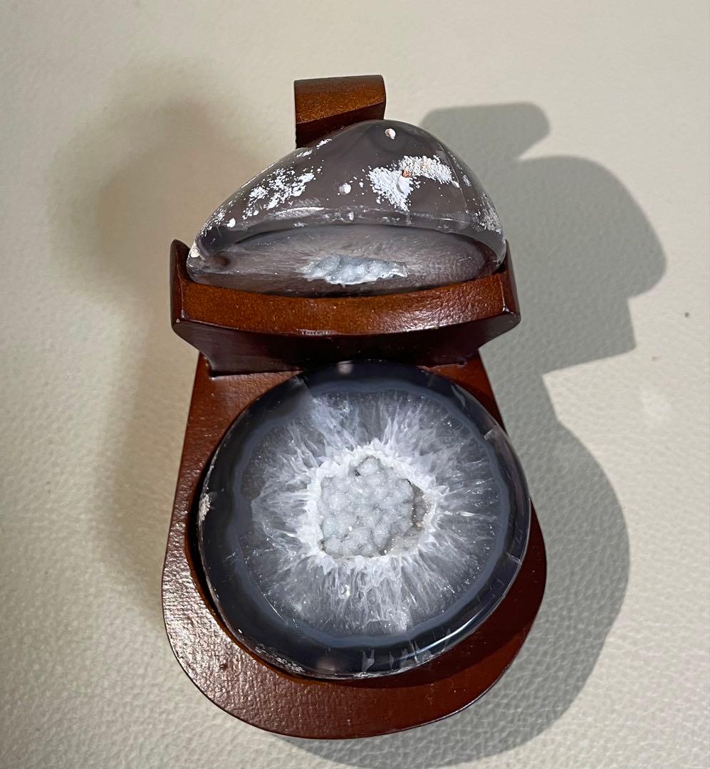 トレジャー瑪瑙 ドゥルージーアゲート 聚宝盆 雪模様 シュガー パワーストーン