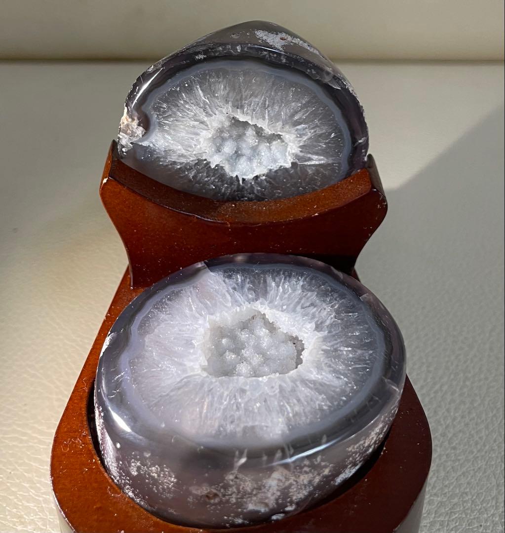 トレジャー瑪瑙 ドゥルージーアゲート 聚宝盆 雪模様 シュガー パワーストーン