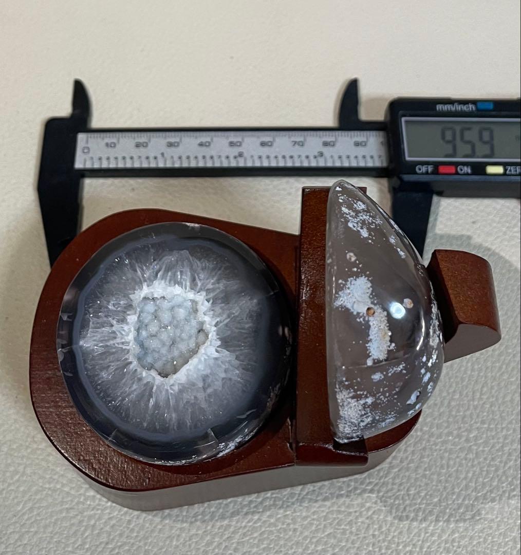 トレジャー瑪瑙 ドゥルージーアゲート 聚宝盆 雪模様 シュガー パワーストーン