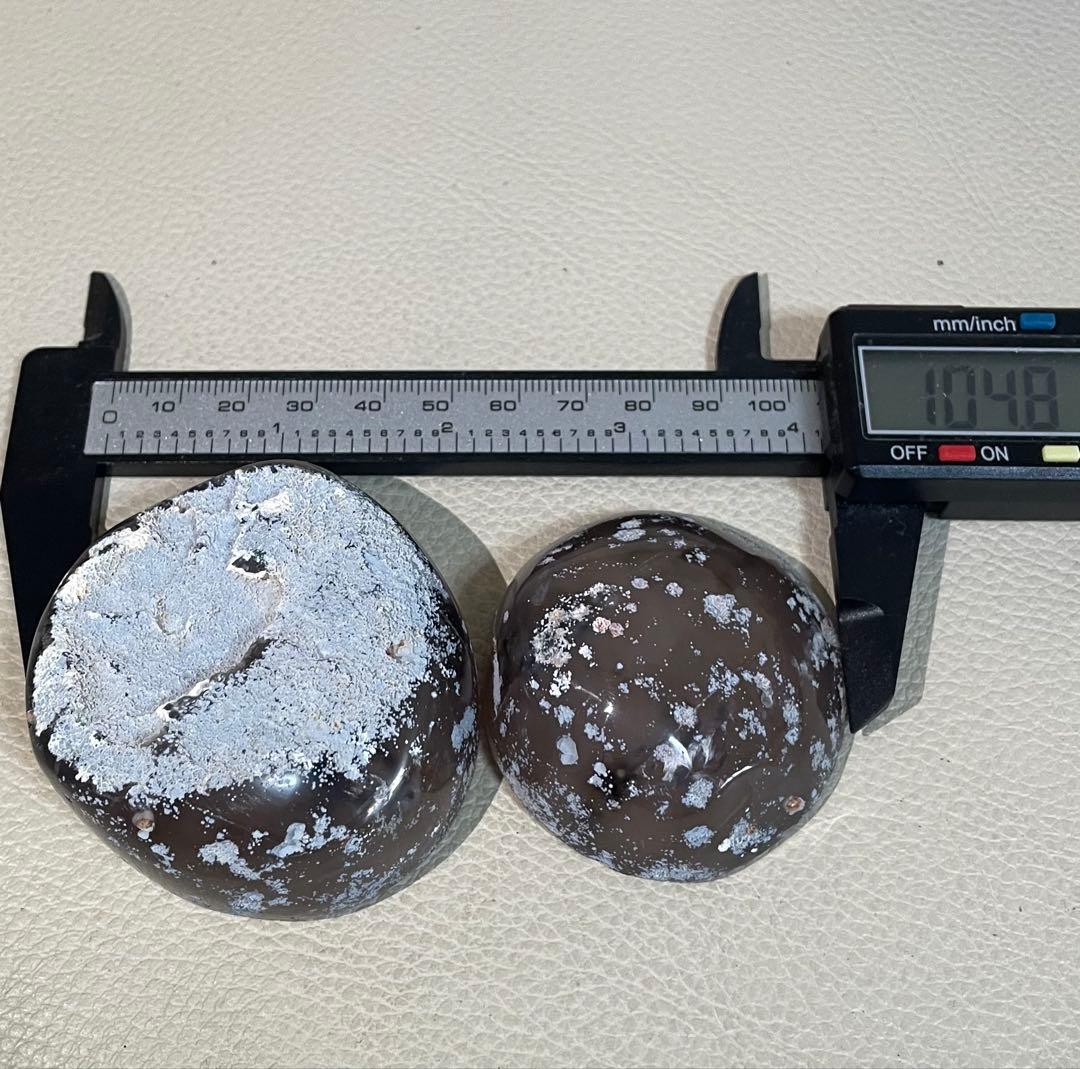 トレジャー瑪瑙 ドゥルージーアゲート 聚宝盆 雪模様 シュガー パワーストーン