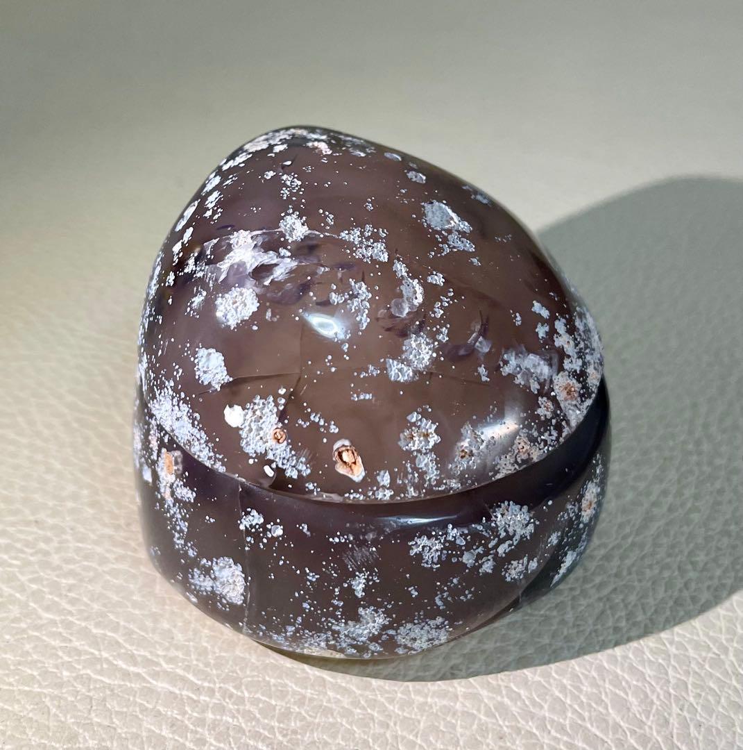 トレジャー瑪瑙 ドゥルージーアゲート 聚宝盆 雪模様 シュガー パワーストーン