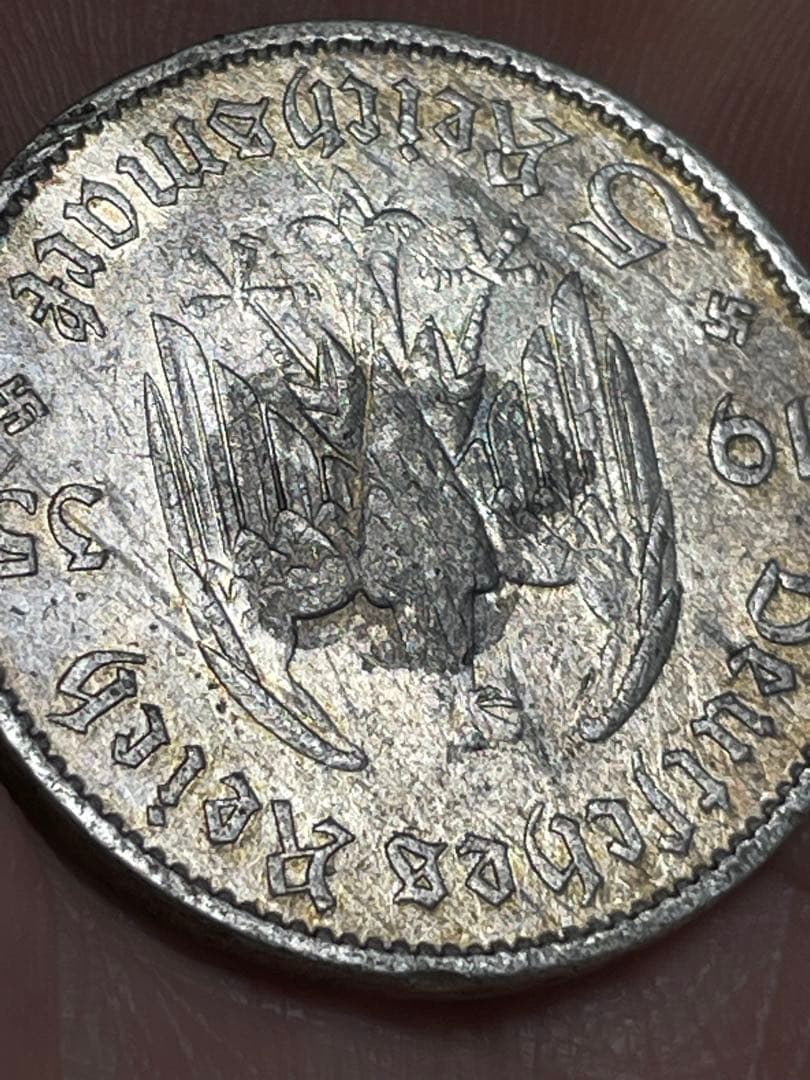 トーン　ドイツ　1935年　5マルク　銀貨