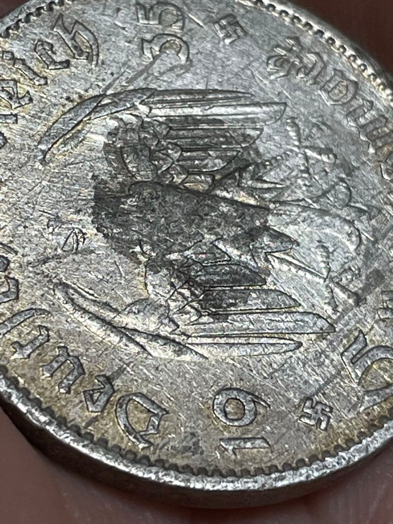 トーン　ドイツ　1935年　5マルク　銀貨