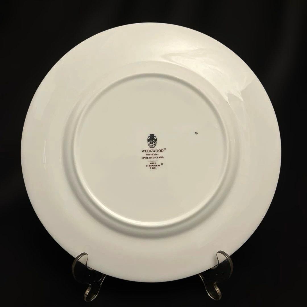 [美品♪]WEDGEWOOD ワイルドストロベリー 27cm プレート　黒壺