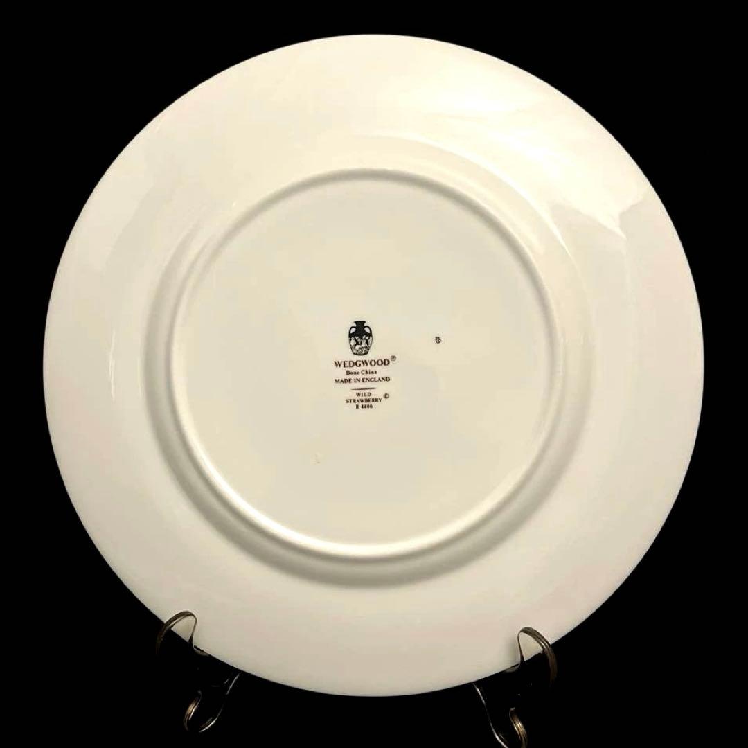 [美品♪]WEDGEWOOD ワイルドストロベリー 27cm プレート　黒壺