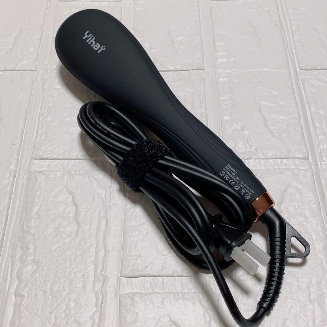 43★ストレートブラシ アイロン LEDパネル 火傷防止 16段階温度調節可能