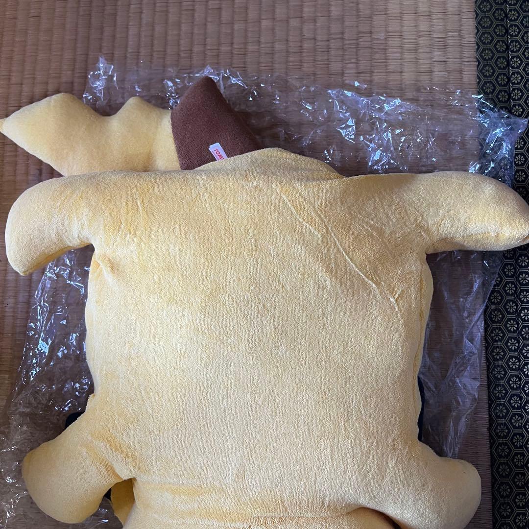 【タグ付き】おっきくなったくたくたピカチュウ　ぬいぐるみ　TOMY レトロ