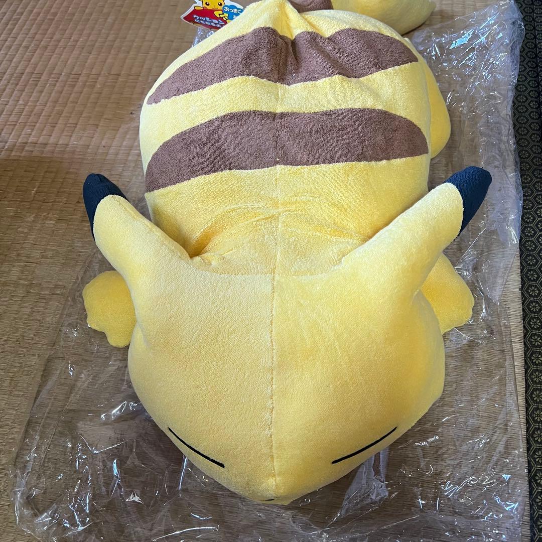 【タグ付き】おっきくなったくたくたピカチュウ　ぬいぐるみ　TOMY レトロ