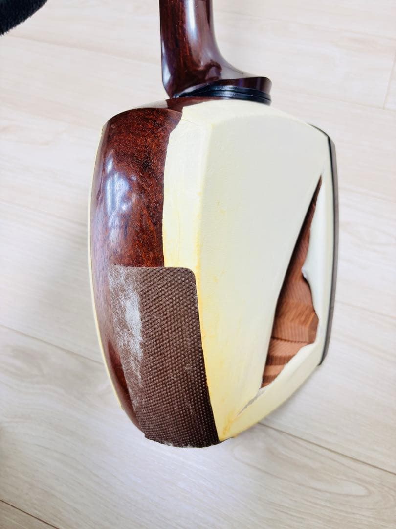 津軽三味線　太棹　紅木　綾杉胴