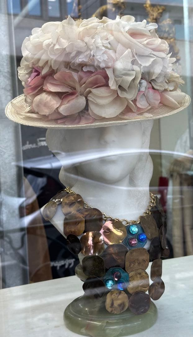 #ネックレスとイヤリング バングルセット　デザイナー工芸品　ビンテージ