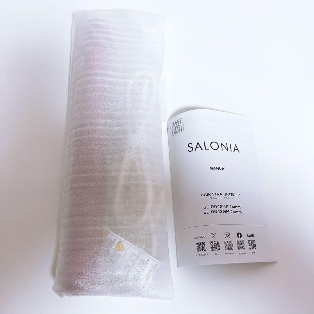 サロニア ストレート ヘアアイロン イオン ドライヤー マイニュアンス ピンク