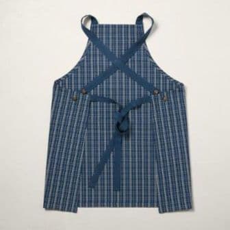 新品 ラルフ ローレン Clark チェック コットン ツイル フル エプロン