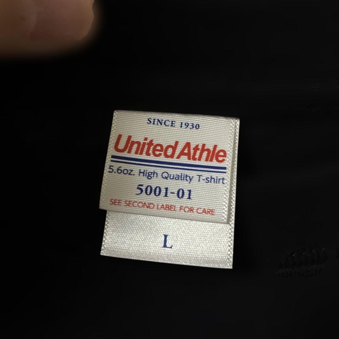 KNOSIS United Athle ブラック Tシャツ Lサイズ