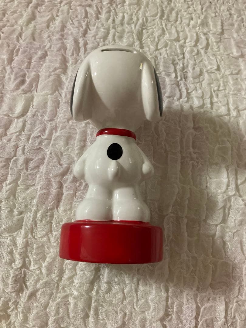 スヌーピー　ビッグサイズ　貯金箱　バンク　陶器製