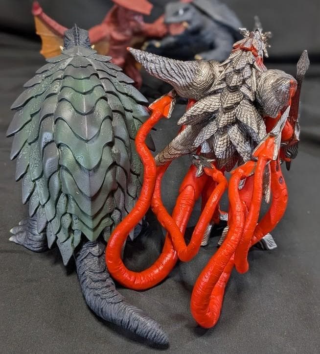 【gjgj】平成ガメラ＆ギャオス＆イリス（バンダイ）４体セット