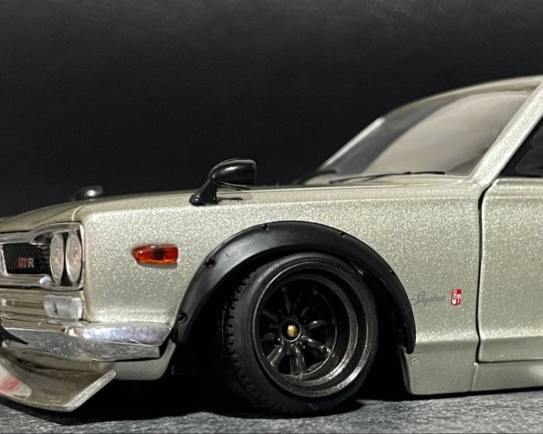 1/24 アシェット 国産名車 スカイラインGT-R ハコスカ 改造車 カスタム