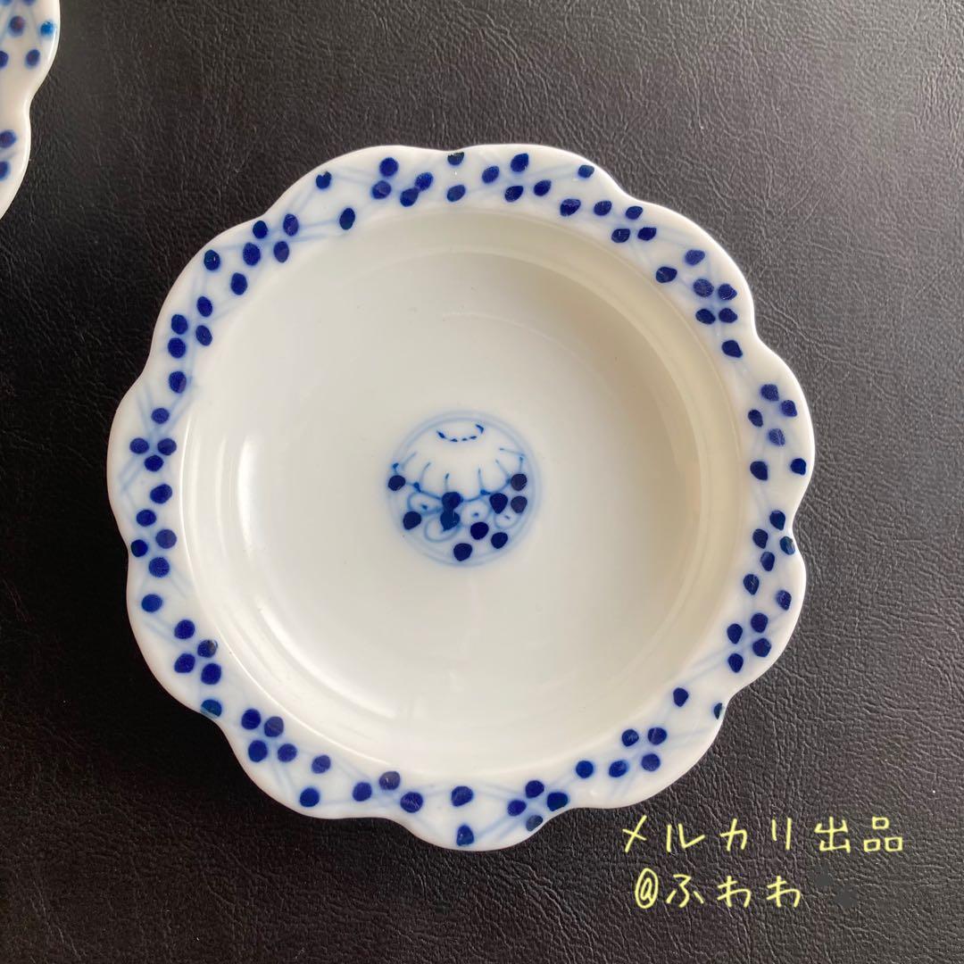 染付梅豆皿　豆鉢　徳永遊心、白山陶器やポーリッシュポタリー、キナリノや皐月窯好き