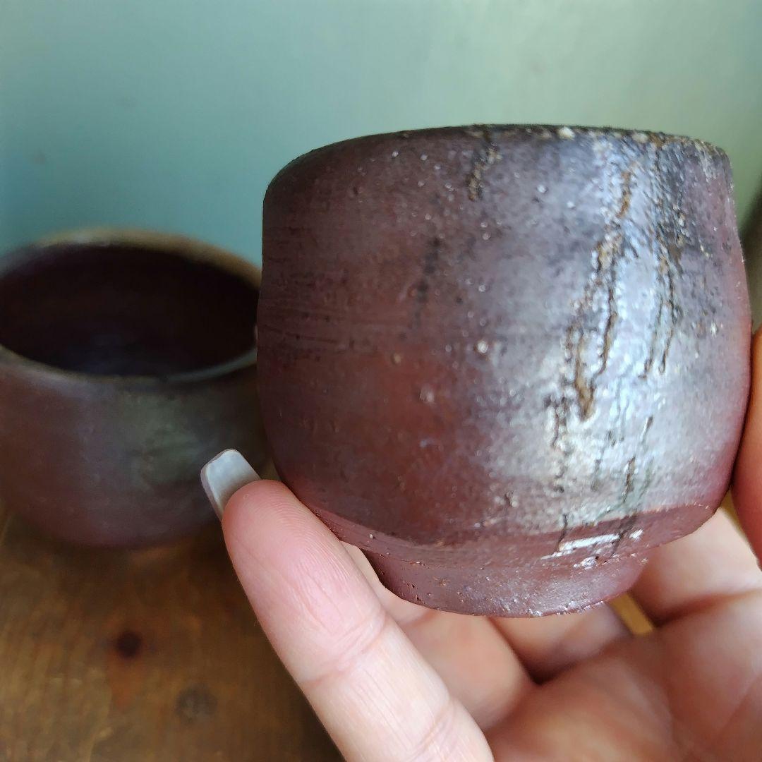 備前焼　徳利とぐい呑セット　物故作家佐藤圭秀　岡山伝統工芸品　酒器　共箱