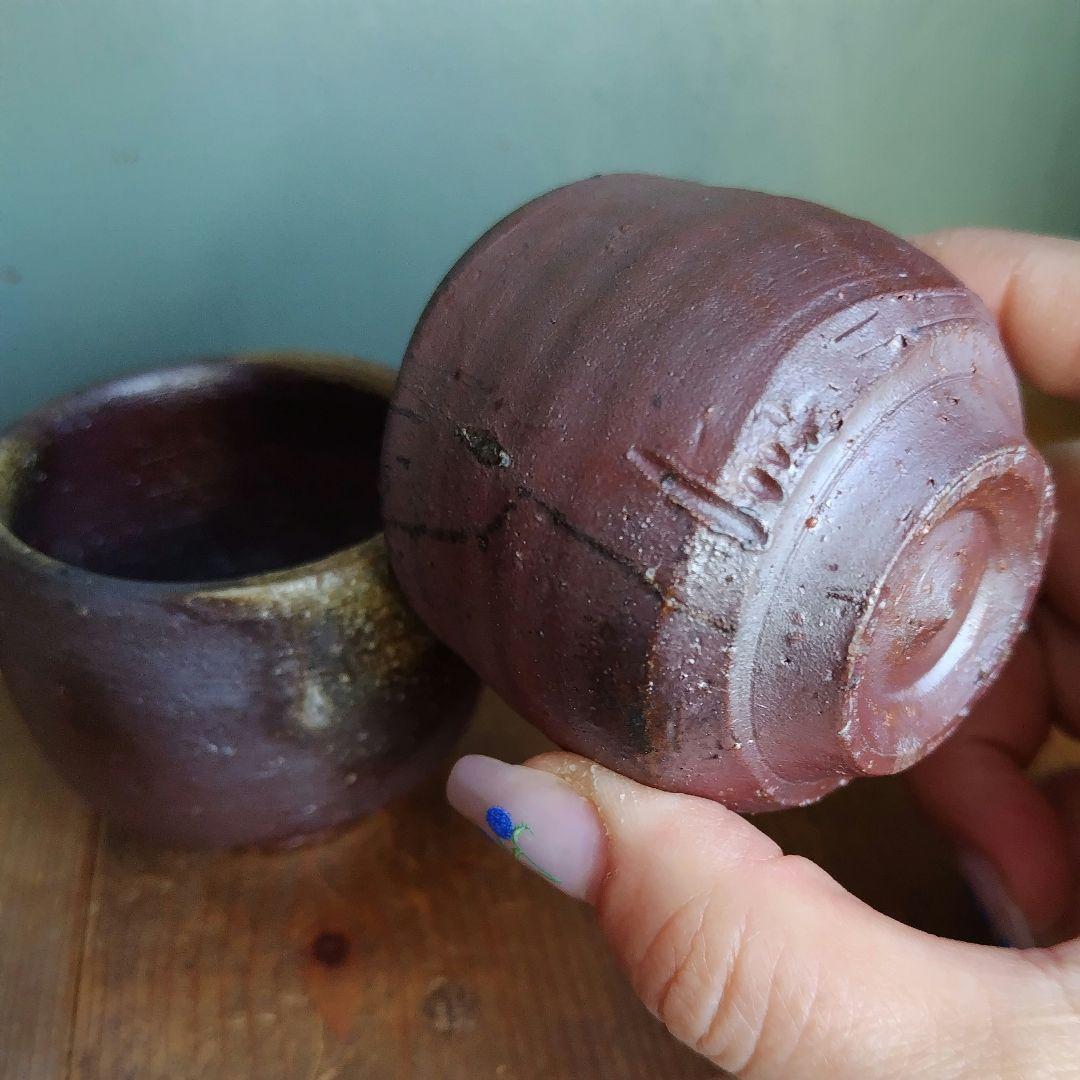 備前焼　徳利とぐい呑セット　物故作家佐藤圭秀　岡山伝統工芸品　酒器　共箱