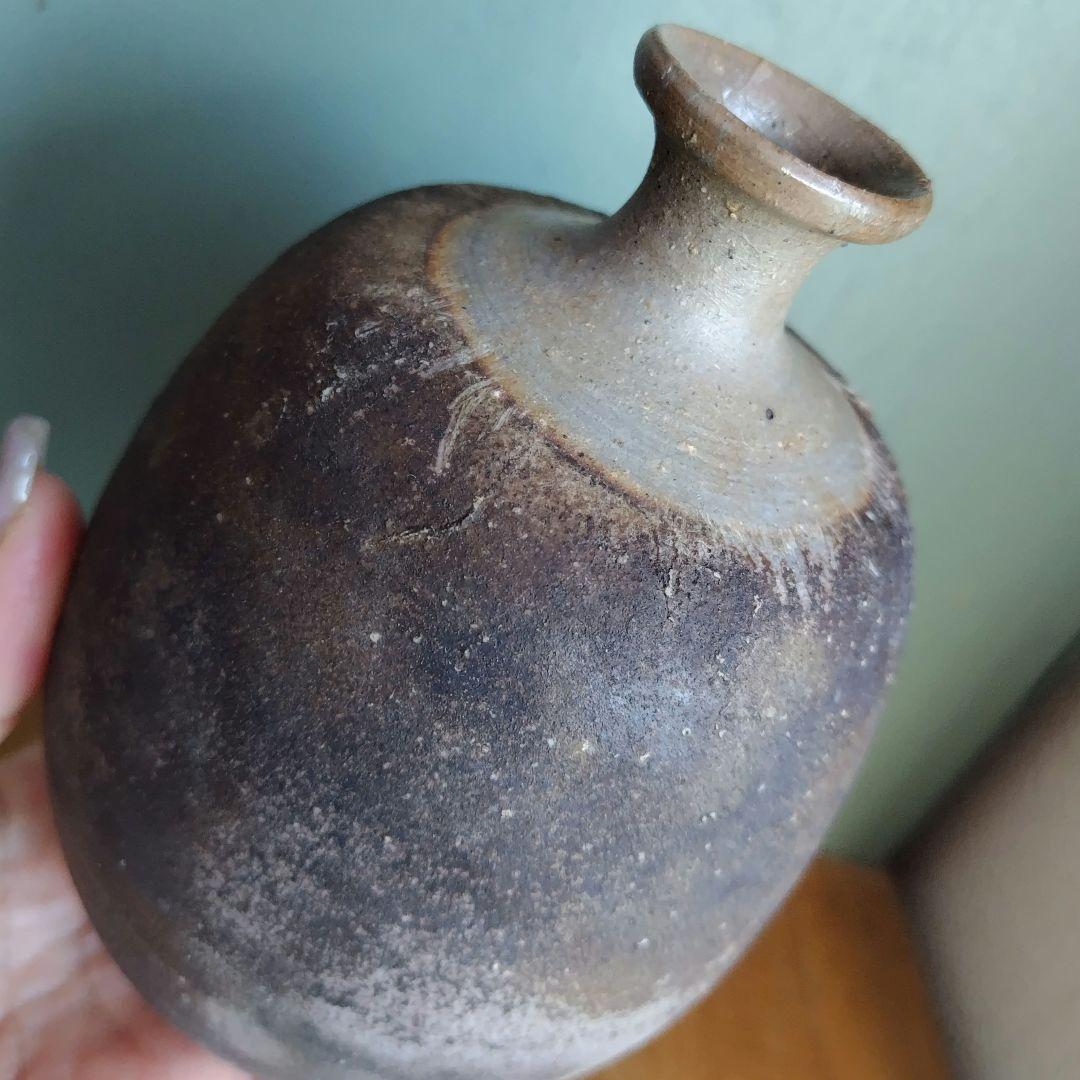 備前焼　徳利とぐい呑セット　物故作家佐藤圭秀　岡山伝統工芸品　酒器　共箱