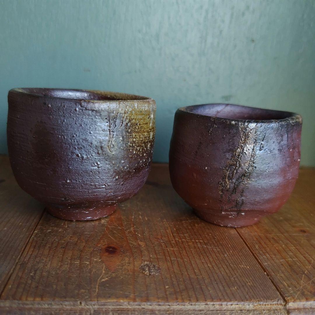 備前焼　徳利とぐい呑セット　物故作家佐藤圭秀　岡山伝統工芸品　酒器　共箱