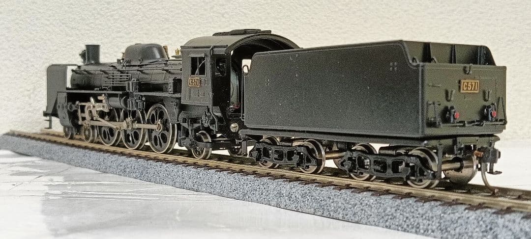 HOゲージ 宮沢模型 Ｃ57蒸気機関車 カンモーター、メンテナンス済