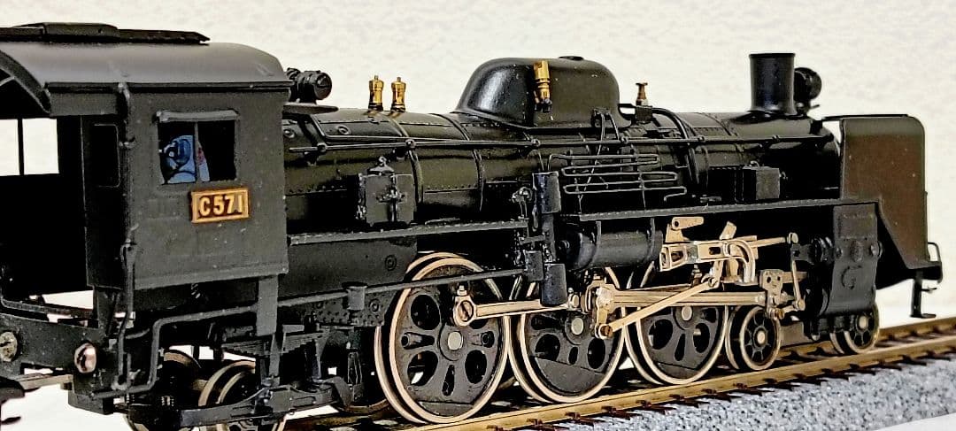 HOゲージ 宮沢模型 Ｃ57蒸気機関車 カンモーター、メンテナンス済
