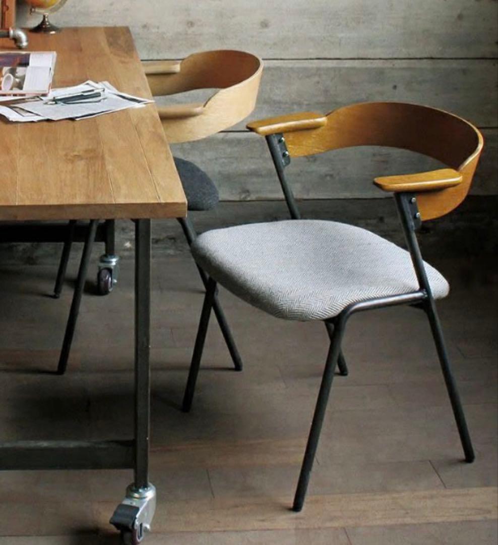 a.depeche / アデペシュダニス ショートアームチェア 椅子 無垢材