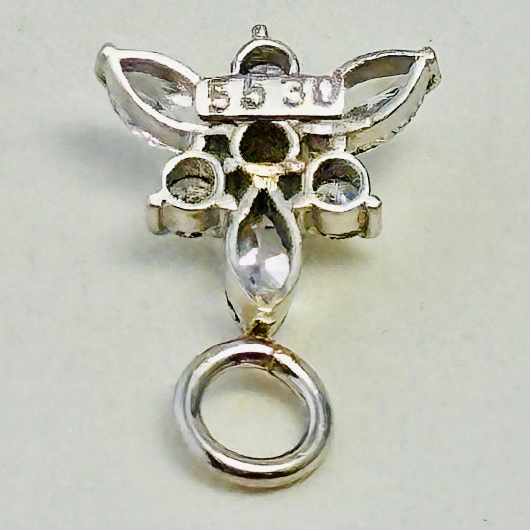 pt．ダイヤモンド，チャームピアス、(新品未使用)N o.574.