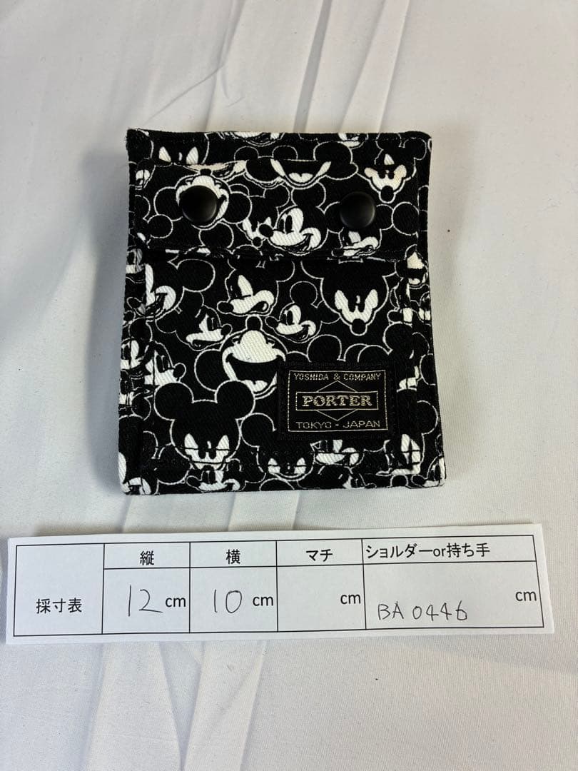 [未使用品] PORTER BEAMS ミッキー コラボ 2つ折り財布 レア
