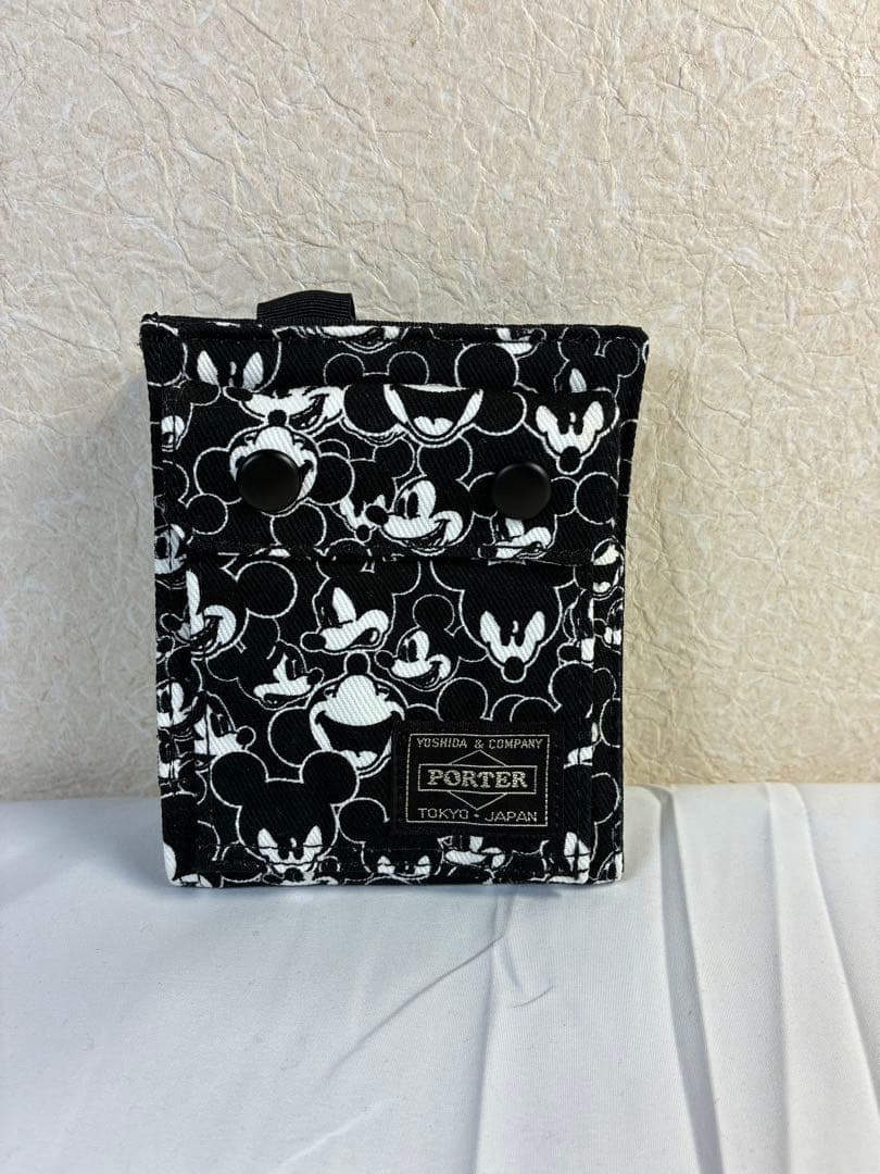 [未使用品] PORTER BEAMS ミッキー コラボ 2つ折り財布 レア