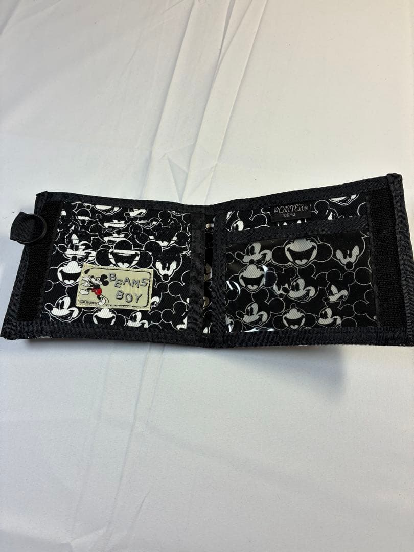 [未使用品] PORTER BEAMS ミッキー コラボ 2つ折り財布 レア