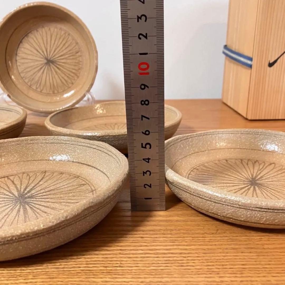 瀬戸唐津 菊花文 鉢（皿）