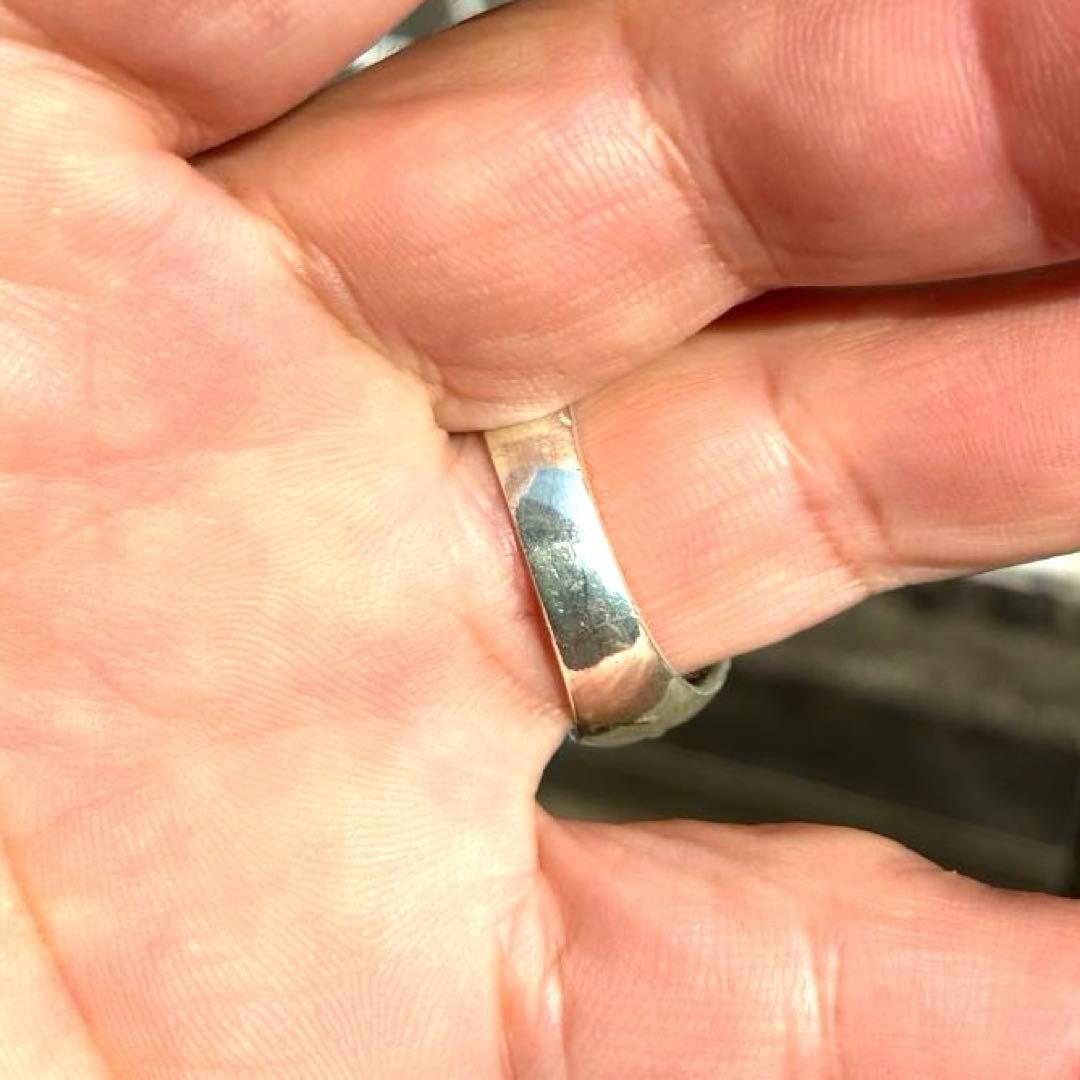 ビンテージシルバーリングクロムハーツ好きの方25号13.6gズッシリ重い刻印あり